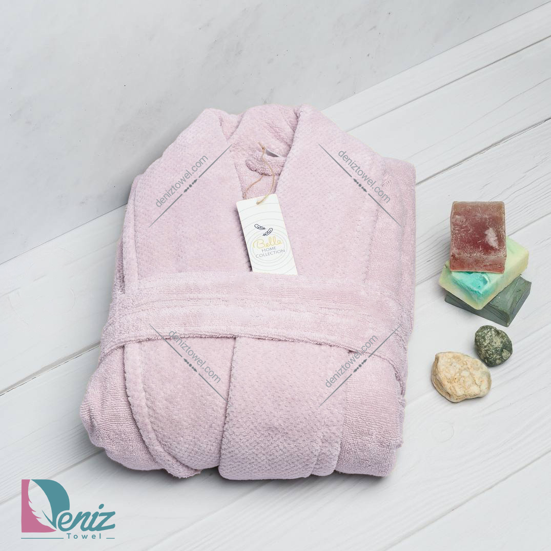 حوله تن پوش بلو طرح ماکرو رنگ یاسی روشن