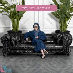 Alternative view of حوله تن پوش پیچازی رنگ سنگی