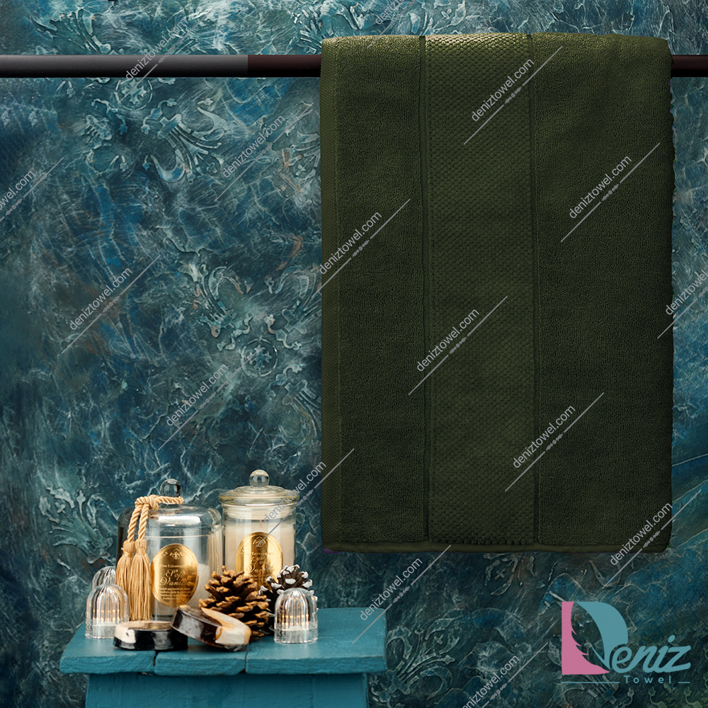 حوله استخری طرح ماکرو رنگ یشمی تیره