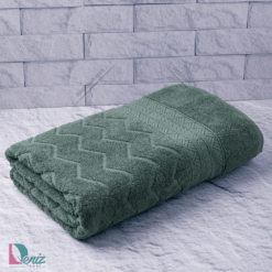 حوله حمامی طرح البروس رنگ زیتونی