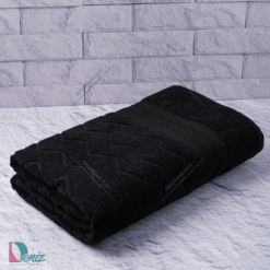 حوله حمامی طرح البروس رنگ مشکی