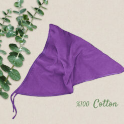 حوله سر طرح ساده مدل روسری رنگ ارغوانی