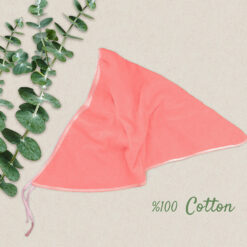 حوله سر طرح ساده مدل روسری رنگ گلبهی