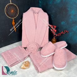 حوله ست یک نفره 6 تیکه طرح هارمونی کالباسی