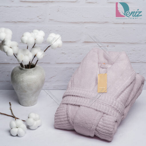 حوله تن پوش Cotton Life رنگ یاسی روشن