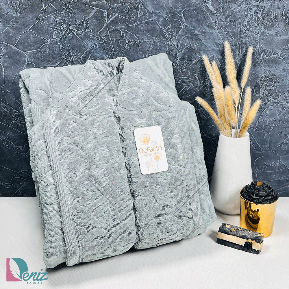 حوله تن پوش طرح الینا رنگ طوسی روشن