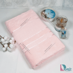 حوله حمامی منیل رنگ گلبهی روشن