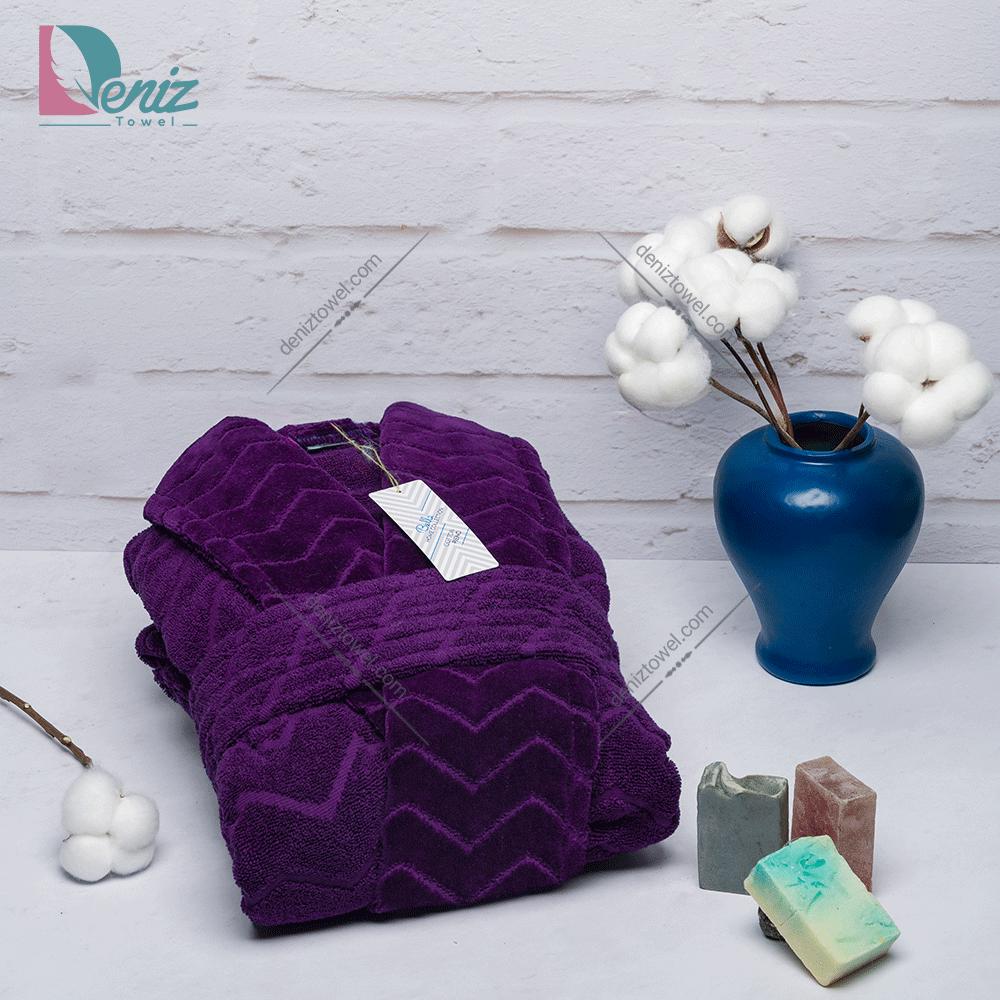 حوله تن پوش البروس رنگ بنفش تیره