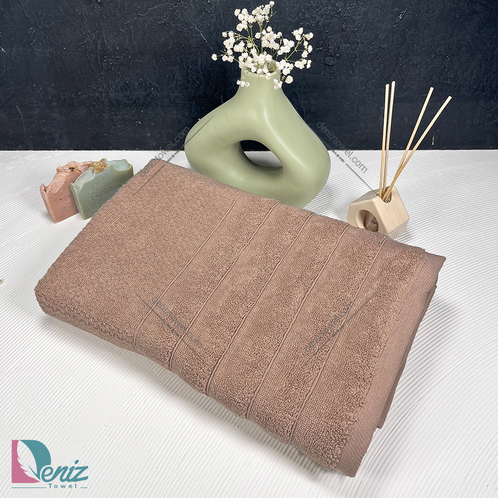 حوله حمامی پینار رنگ نسکافه ای