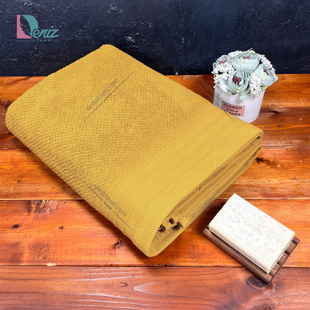 حوله استخری پیور رنگ خردلی