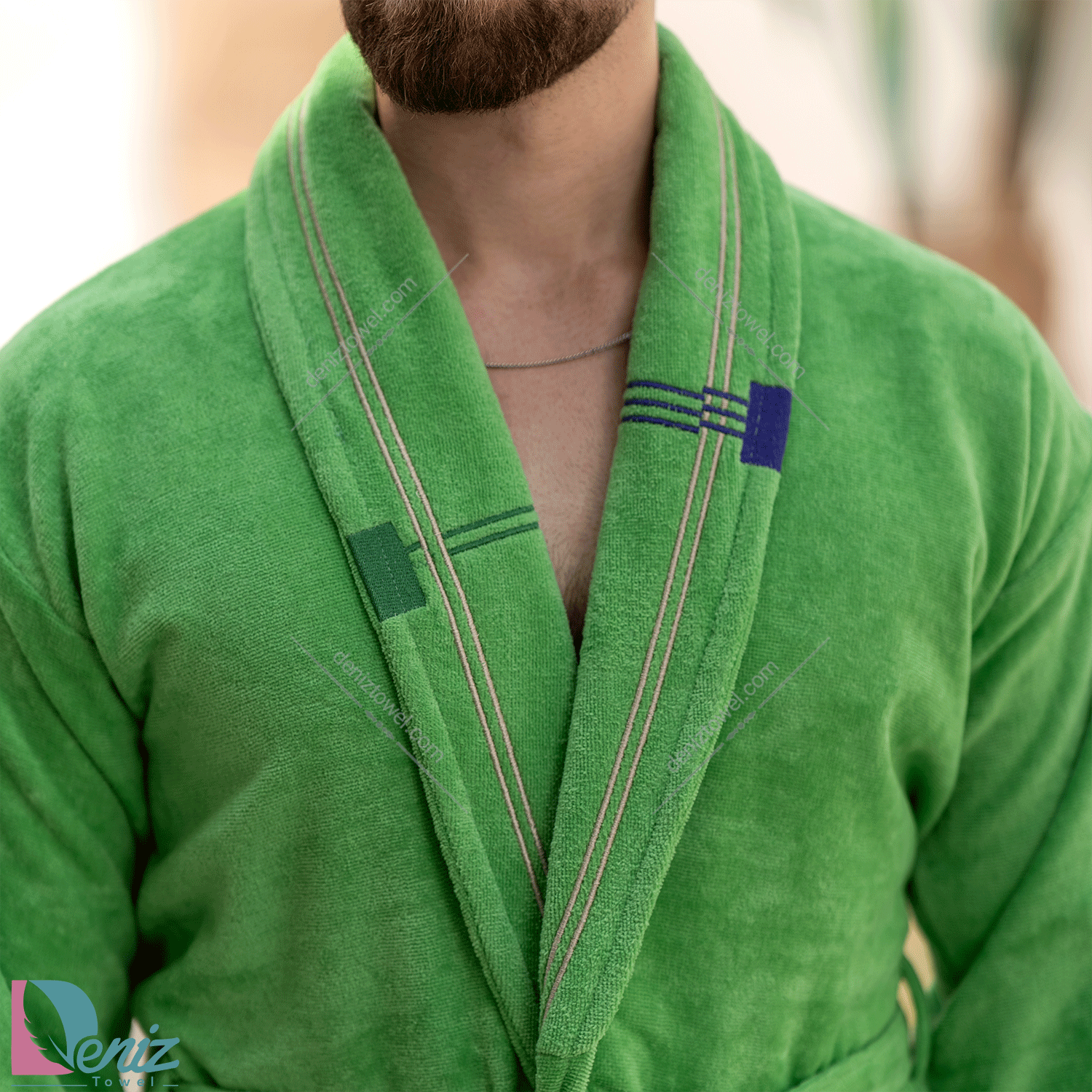 حوله تن پوش ولیسا رنگ سبز