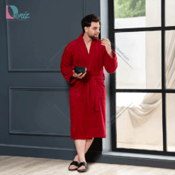 حوله تن پوش ویتو رنگ زرشکی