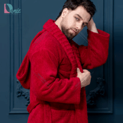 حوله تن پوش ویتو رنگ زرشکی