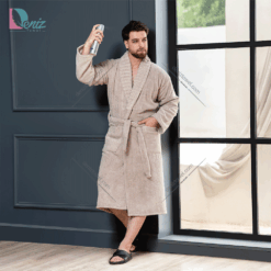 حوله تن پوش ویتو رنگ نسکافه ای