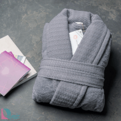 حوله تن پوش پیچازی رنگ طوسی