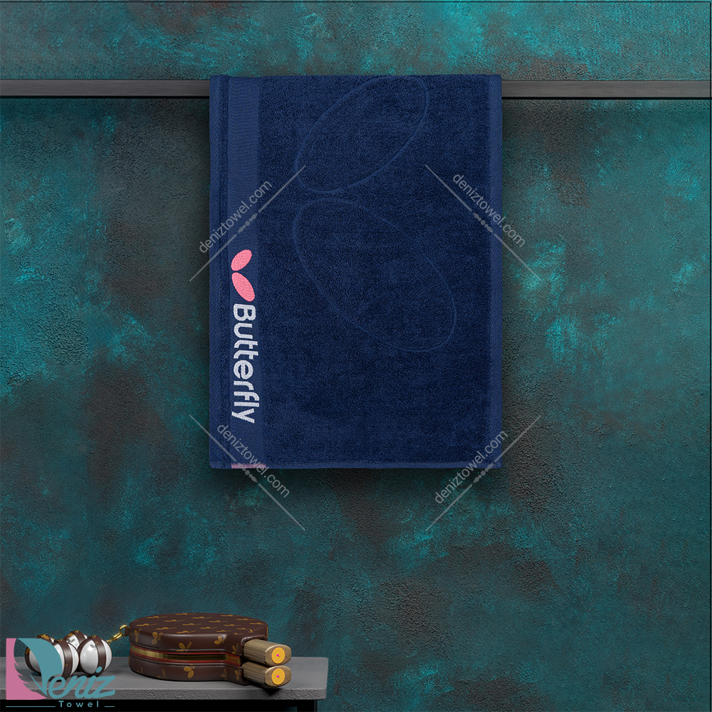 حوله ورزشی butterfly سرمه ای کوچک