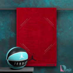 حوله ورزشی JORDAN قرمز مشکی بزرگ