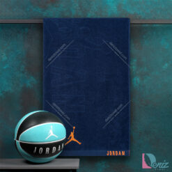 حوله ورزشی JORDAN سرمه ای نارنجی بزرگ