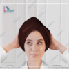 حوله سر طرح ساده مدل کلاه پیچ رنگ قهوه ای