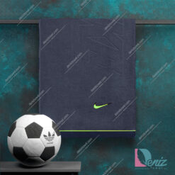 حوله ورزشی NIKE طوسی سبز بزرگ