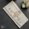حوله دستی سرمه دوزی داماس رنگ شیری