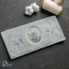 حوله دستی سرمه دوزی گندم رنگ طوسی سبز
