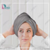 حوله سر طرح ساده مدل کلاه پیچ رنگ سنگی