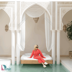 حوله تن پوش seta رنگ آجری