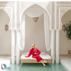 حوله تن پوش seta رنگ زرشکی