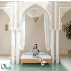 حوله تن پوش seta رنگ طوسی سبز