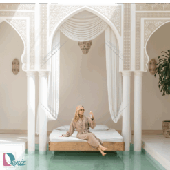 حوله تن پوش seta رنگ نسکافه ای