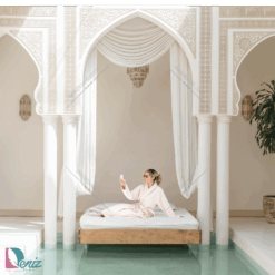 حوله تن پوش seta رنگ کرم
