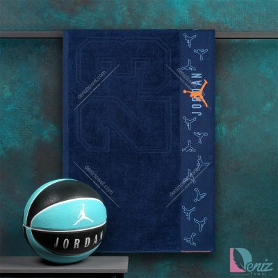 حوله ورزشی JORDAN سرمه ای نارنجی