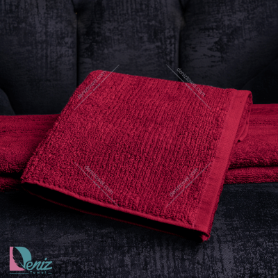 حوله دستی روکو رنگ زرشکی